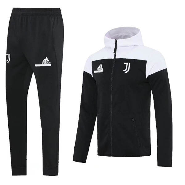 25/26 JUV Black hoodedJacket Tracksuit