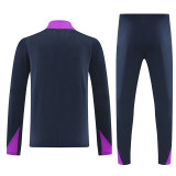 25/26 BAR Dark Blue Player VersionHalf Pull Tracksuit 球员版　