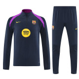 25/26 BAR Dark Blue Player VersionHalf Pull Tracksuit 球员版　