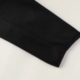 25/26 JUV Black hoodedJacket Tracksuit