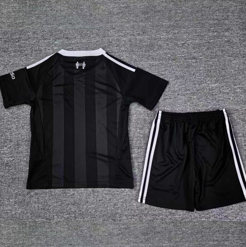 25/26 LIV Ｇoalkeeper Black Kids  Soccer Jersey