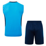 25/26 Grêmio Lake Blue Tank top and shorts suit#D25172