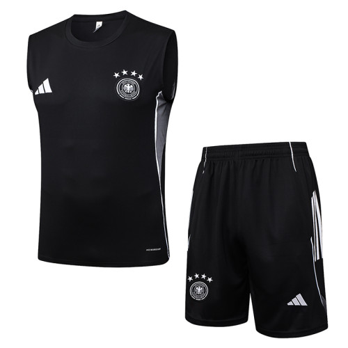 25/26 Germany Black Tank top and shorts suit#D25165