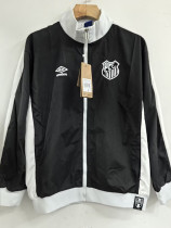 25/26 Santos FC Black Embroidery Retro windbreaker 25/26 Santos FC Black Embroidery Retro windbreaker