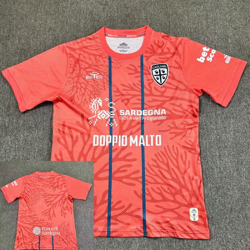 25/26 Cagliari Fourth Fans Soccer Jersey