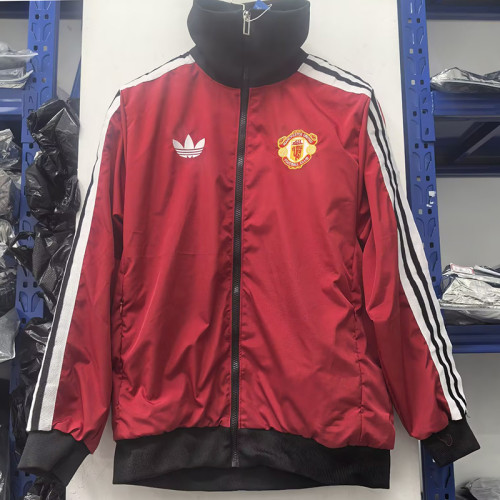 25/26 Man Utd Red Embroidery Retro windbreaker