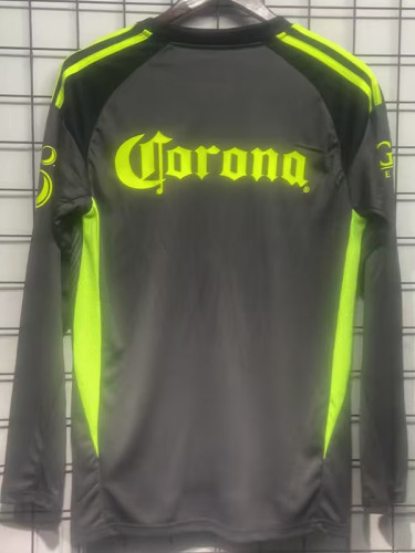 25/26 Club America Ｇoalkeeper Black Long Sleeve Fans Soccer Jersey