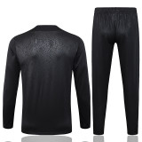 25/26 BAR Steel Seal Edition Black Kids Half Pull Tracksuit #E25165(半拉链、童装)