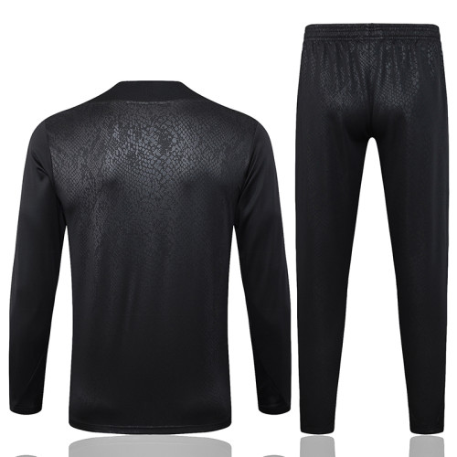 25/26 BAR Steel Seal Edition Black Kids Half Pull Tracksuit #E25165(半拉链、童装)