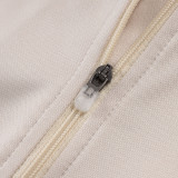 25/26 Ajax Beige Kids Half Pull Tracksuit #E2516 (半拉链、童装)