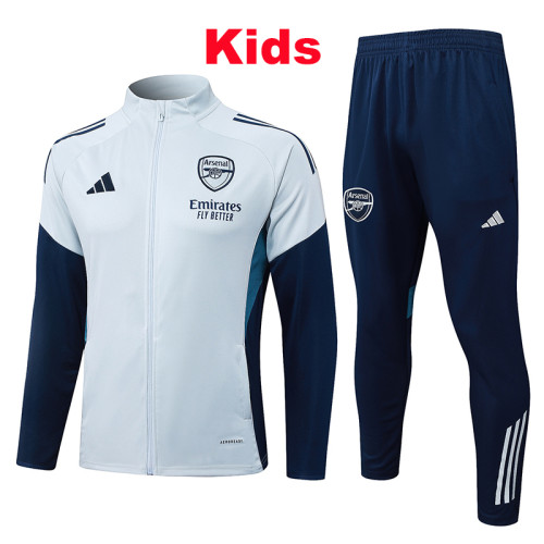 25/26 ARS Grey Blue Kids Jacket Tracksuit#E25166童装