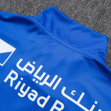 25/26 Al Hilal Blue Ｋids Half Pull Tracksuit #E25169(半拉链、童装)