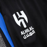 25/26 Al Hilal Blue Ｋids Half Pull Tracksuit #E25169(半拉链、童装)
