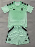25/26 Celtic Goalkeeper Green Kids  Soccer Jersey