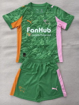 25/26 Derby County F.C Goalkeeper Green Kids  Soccer Jersey