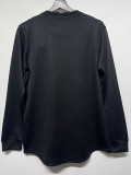 2012 Portugal Black Long Sleeve Retro Soccer Jersey