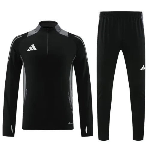24/25 AD Black kids  Half Zipper Sportswear # (半拉链)