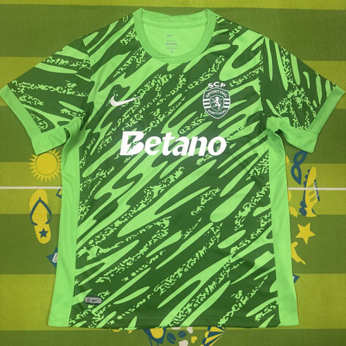 25/26 Sporting Lisbon Ｇoalkeeper Green Fans Soccer Jersey