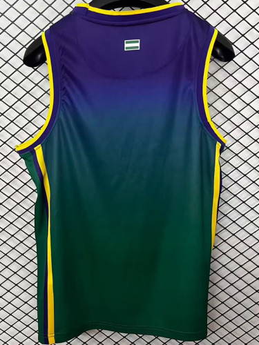 25/26 Málaga CF Green Basketball Jersey蓝球