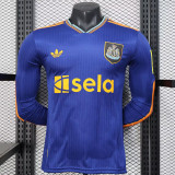 25/26 Newcastle Third Long Sleeve Player Version  Soccer Jersey