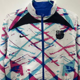 25/26 BAR Blue &White Puzzle Double Sided Windbreaker (双面风衣)