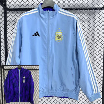 25/26 Argentina Dark Blue &Sky Blue Double Sided Windbreaker (双面风衣)