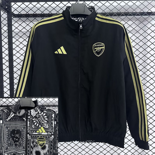 25/26 ARS Black&Grey Double Sided Windbreaker (双面风衣)