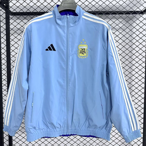 25/26 Argentina Dark Blue &Sky Blue Double Sided Windbreaker (双面风衣)