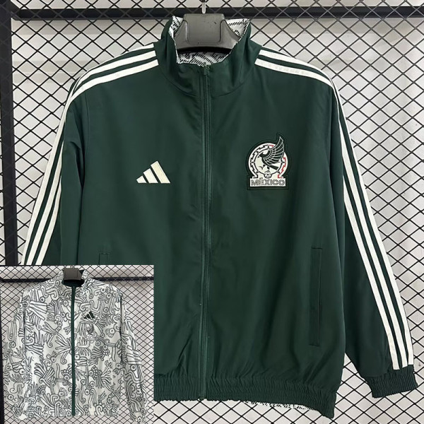 25/26 Mexico White & Green Double Sided Windbreaker (双面风衣)