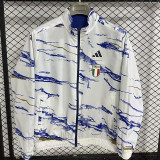 25/26 Italy White & Blue Double Sided Windbreaker (双面风衣)