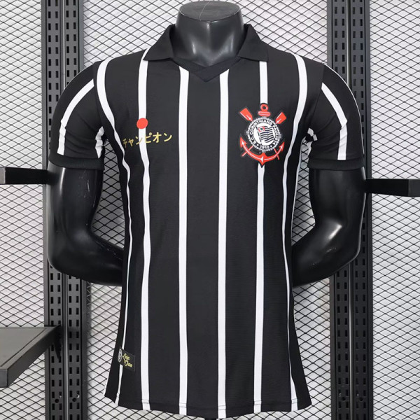 25/26 Corinthians Special Edition Black&White Player Version Fans Soccer Jersey