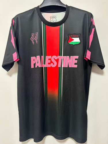 25/26 Palestine English Special Edition Black Fans Soccer Jersey