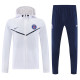 25/26 PSG White Hooded Windbreaker Tracksuit