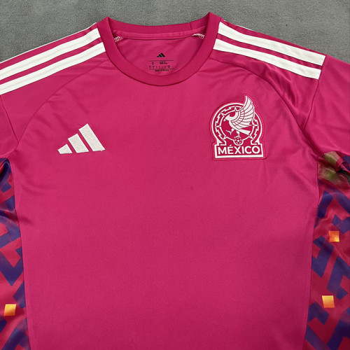 25/26 Mexico Goalkeeper Red Fans Soccer Jersey