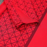 25/26 PSG Red Ｇrid Half Pull Tracksuit (半拉链)