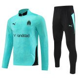 25/26 Marseille Green Half Pull Tracksuit  (半拉链)