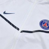 25/26 PSG White Hooded Windbreaker Tracksuit