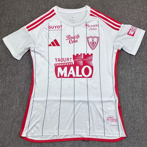 25/26 Stade Brestois Away Fans Soccer Jersey