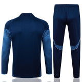 25/26 Al-Nassr Royal Blue Half Pull Tracksuit #B25110 (半拉链)