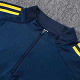 25/26 Boca Royal Blue Half Pull Tracksuit #B25108 (半拉链)