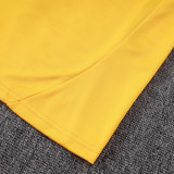 25/26 Boca Yellow Half Pull Tracksuit #B25109 (半拉链)