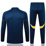 25/26 Boca Royal Blue Half Pull Tracksuit #B25108 (半拉链)