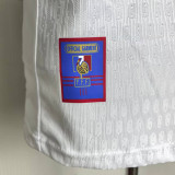 1998 France Away Player Version Retro Soccer Jersey(右胸带小字)