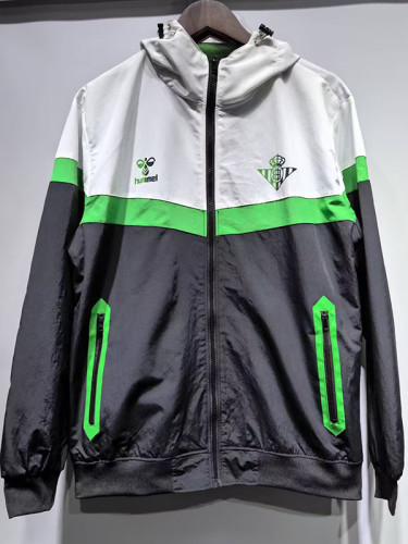 25/26 Real Betis Black&Grey windbreaker