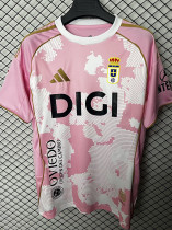 25/26 Real Oviedo Pink Fans Soccer Jersey