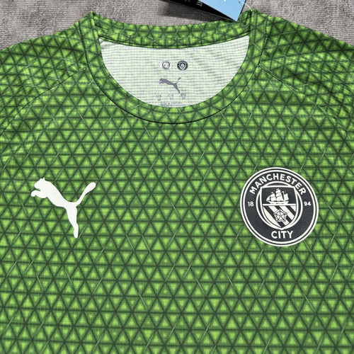 25/26 Man City Ｇrass Green FansTraining Shirts
