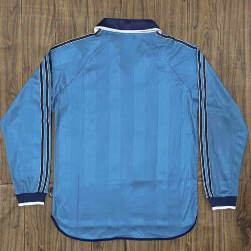 1999/2000 RMA Blue Retro Long Sleeve Soccer Jersey