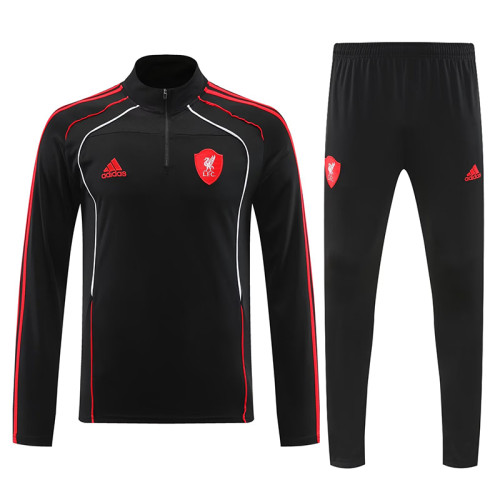 25/26 LIV Black &Red Edge Half Pull Tracksuit (半拉链)