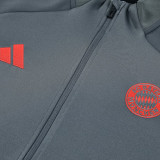 25/26 Bayern Light Grey Jacket Tracksuit
