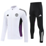 25/26 Man Utd White Jacket Tracksuit